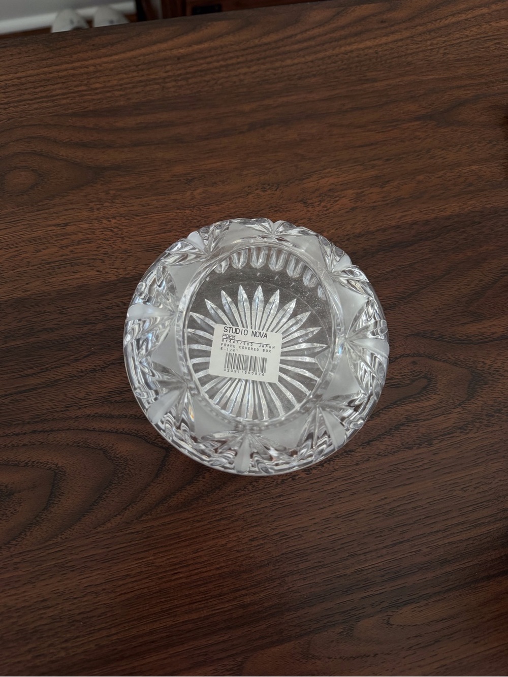 Studio Nova Clear Faceted Glass Photo Box